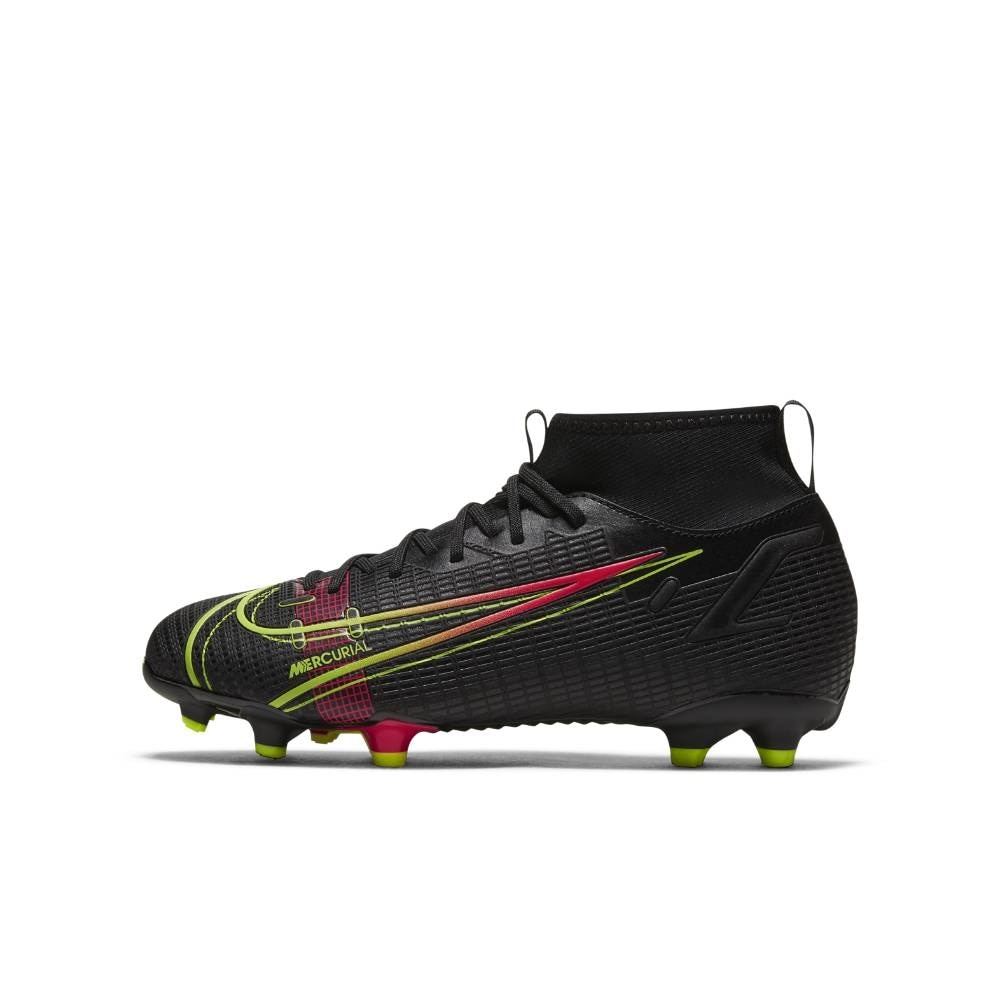 Nike Mercurial Superfly 8 Academy FG/MG Fotballsko Barn Black x Prism Pack