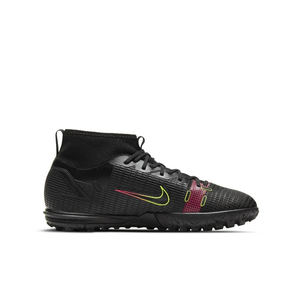 Nike MercurialX Superfly 8 Academy TF Fotballsko Barn Black x Prism Pack