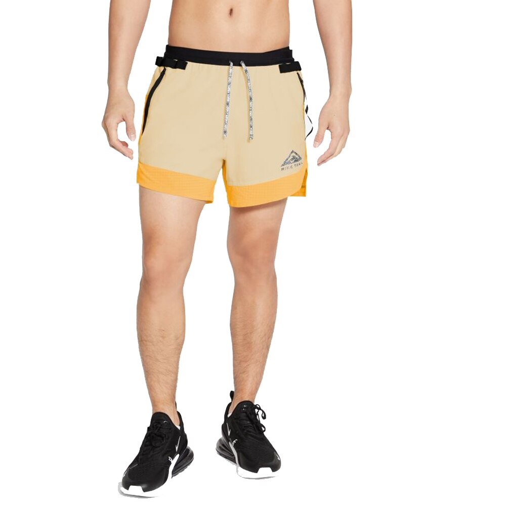 Nike Flex 5' Løpeshorts Trail Herre Gul