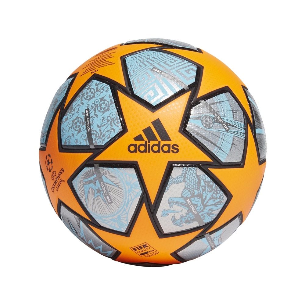 Adidas Champions League Offisiell Matchball 21 Fotball Grå/Oransje