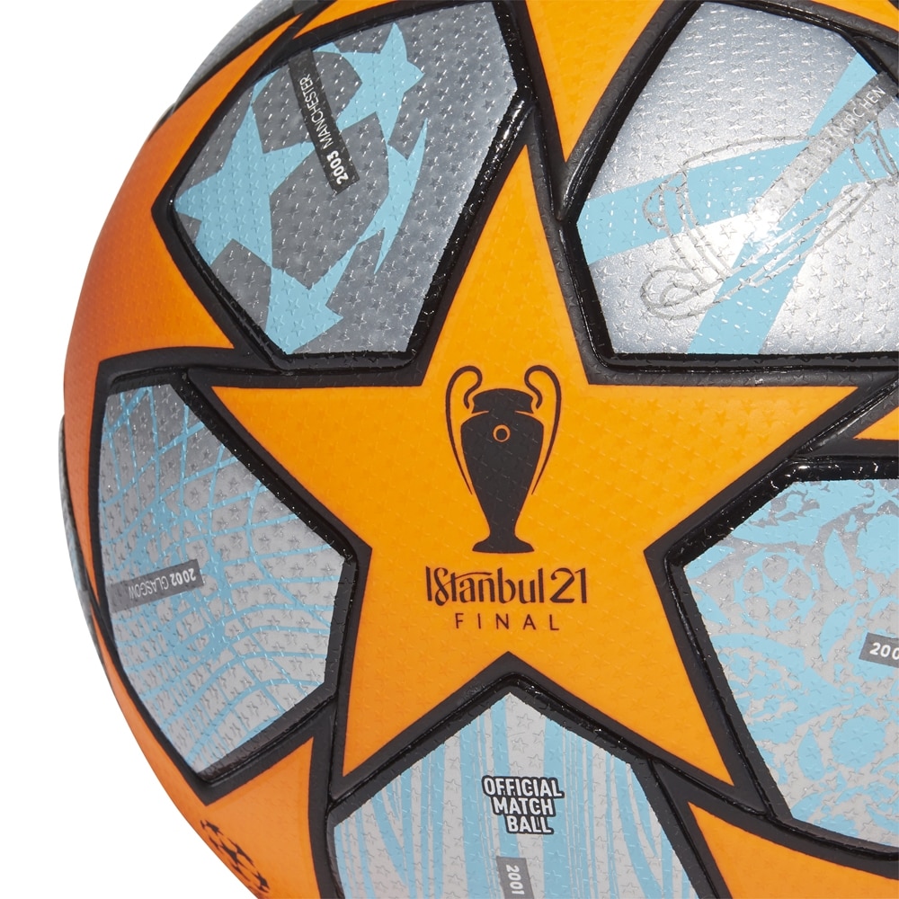 Adidas Champions League Offisiell Matchball 21 Fotball Grå/Oransje