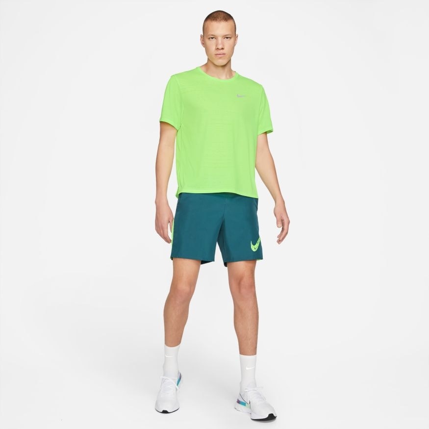 Nike Dry Miler Kortermet Løpetrøye Herre Volt