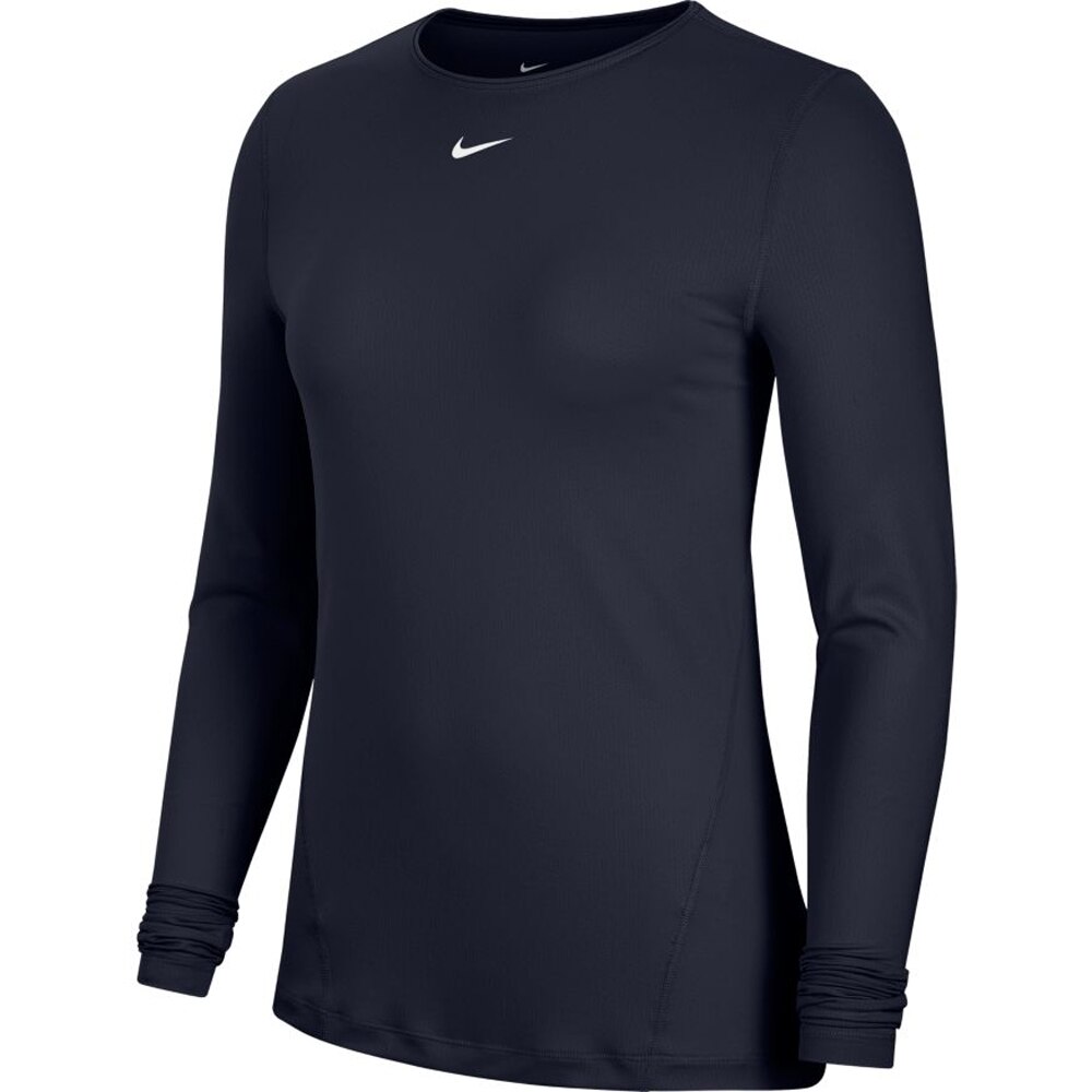 Nike Pro Mesh Langermet Treningstrøye Dame Marine