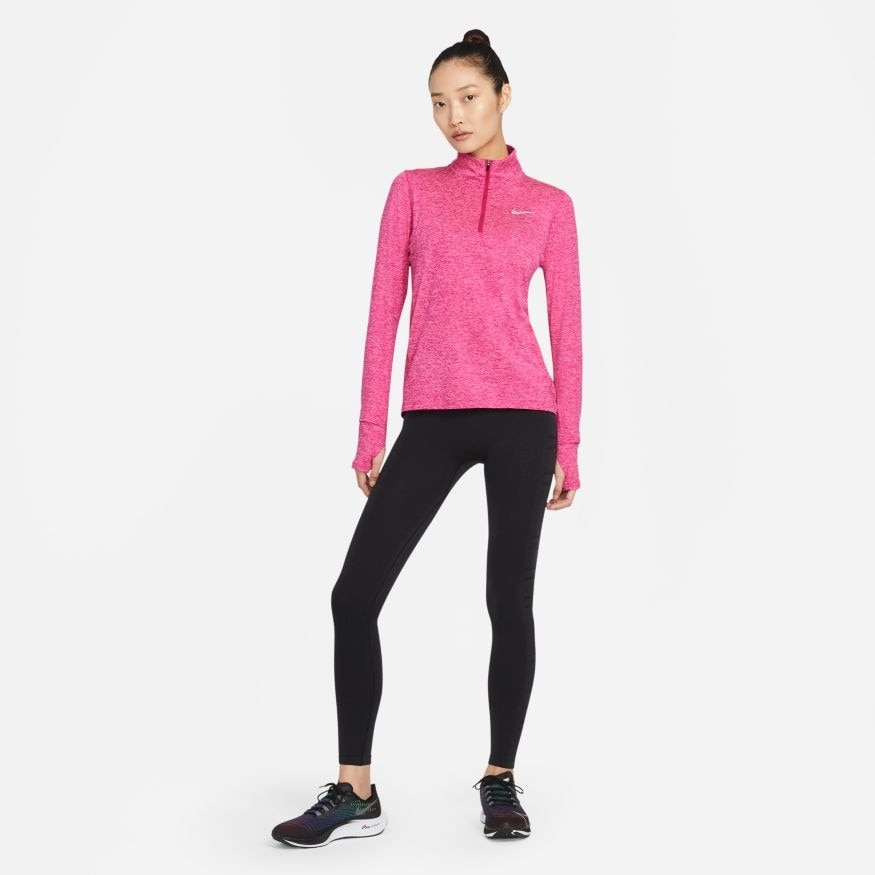 Nike Element Half-Zip Løpetrøye Dame Rosa