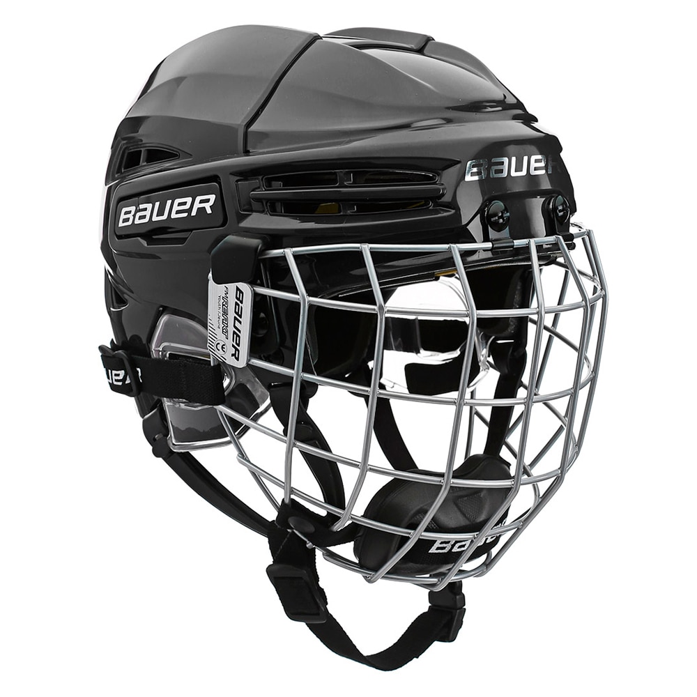 Bauer RE-AKT 100 Barn Combo Hockeyhjelm Svart