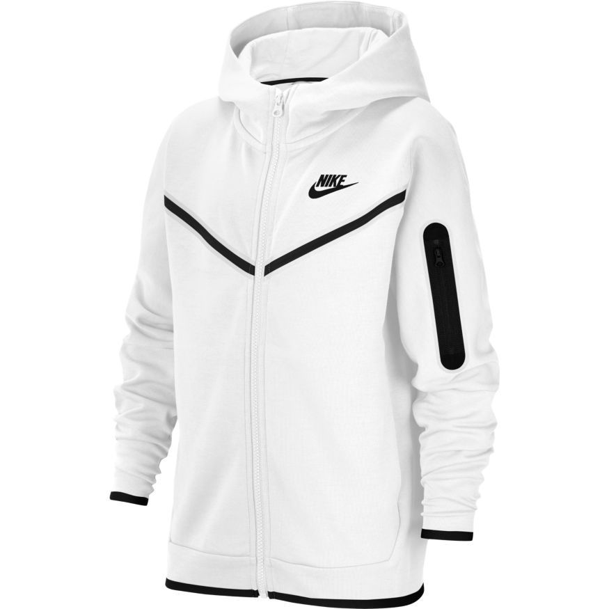 Nike Tech Fleece Hettegenser Barn Hvit