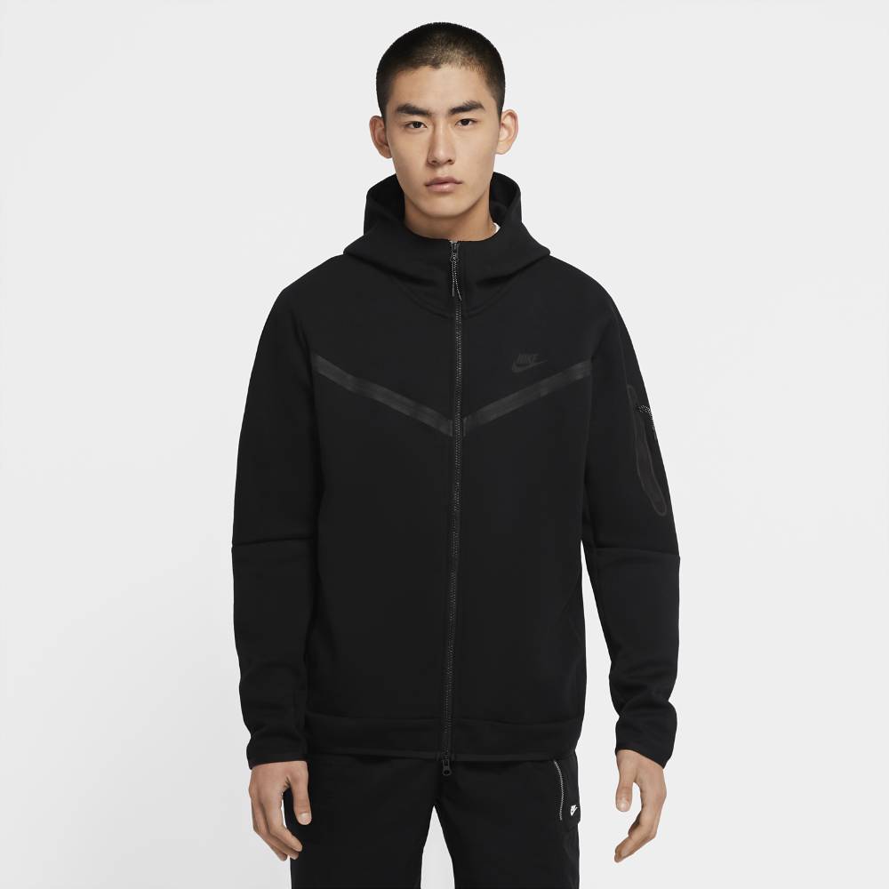 Nike Tech Fleece FullZip Hettegenser Sort