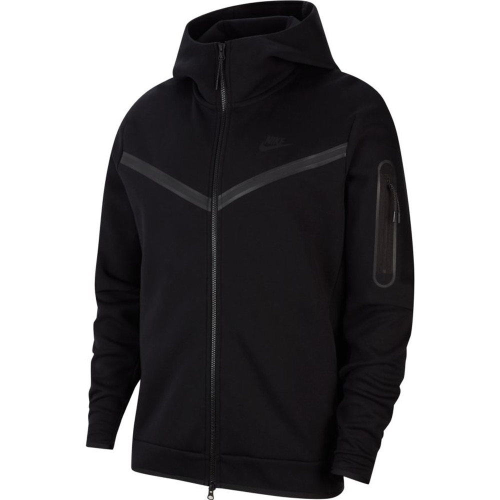 Nike Tech Fleece FullZip Hettegenser Sort