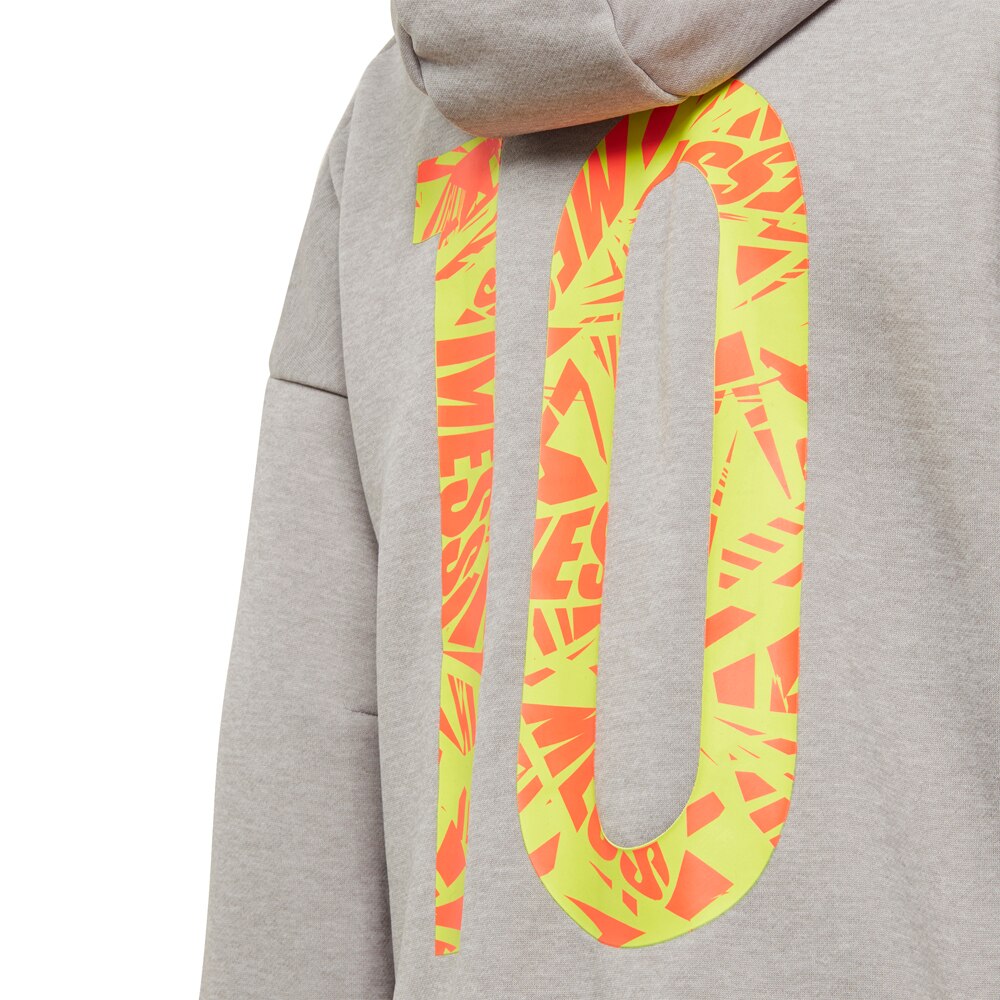 Adidas Messi FullZip Hoodie Hettegenser Barn Grå