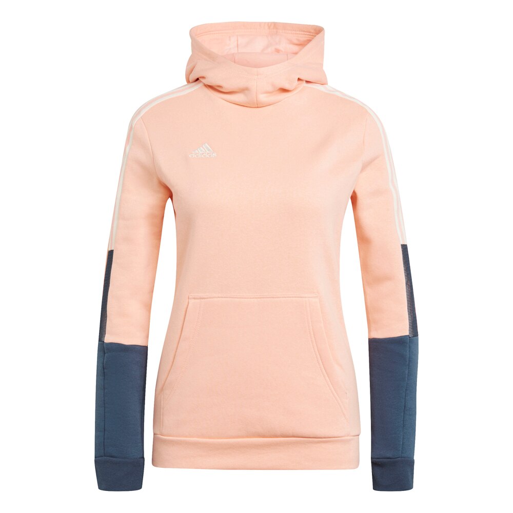 Adidas House of Tiro 21 Sweat Hoodie Hettegenser Dame Rosa