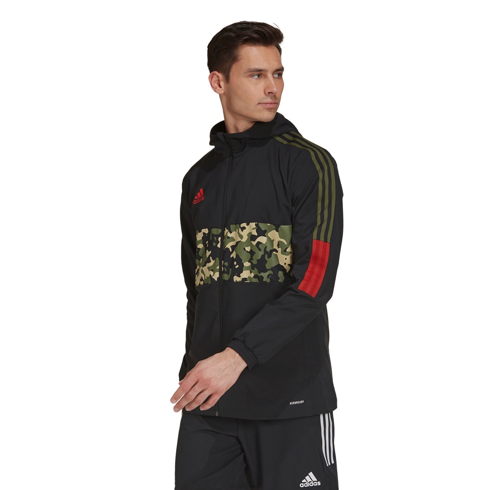 Adidas House of Tiro Windbreaker Jakke Sort/Rød