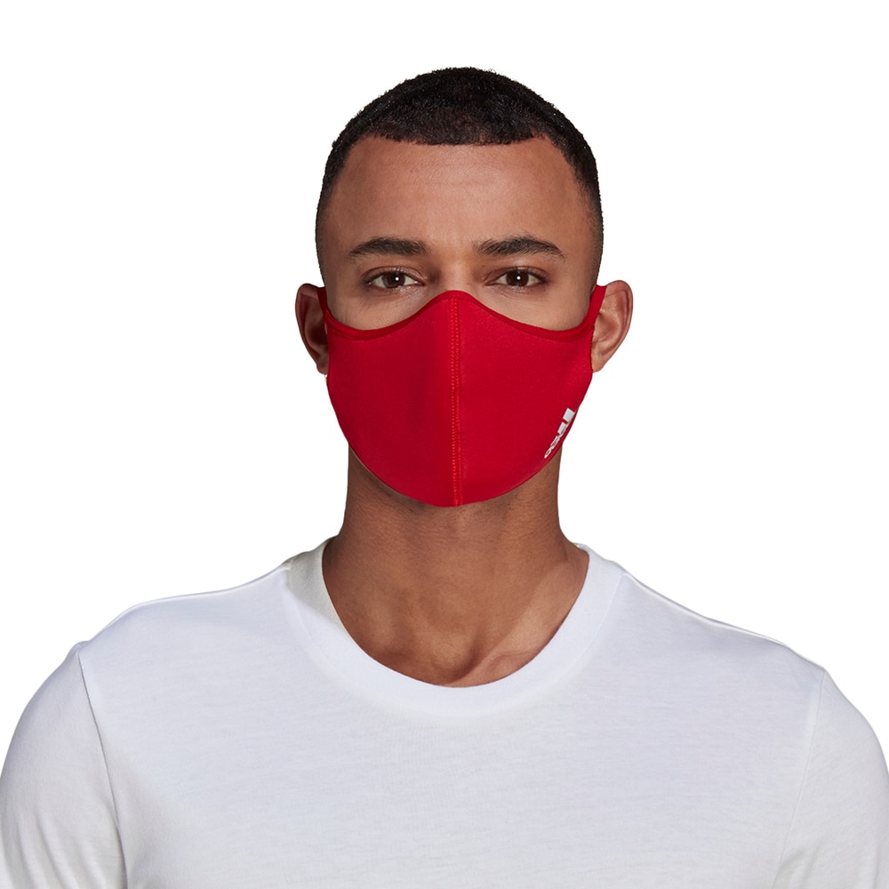 adidas Face Cover M/L Munnbind 3-Pack Rød