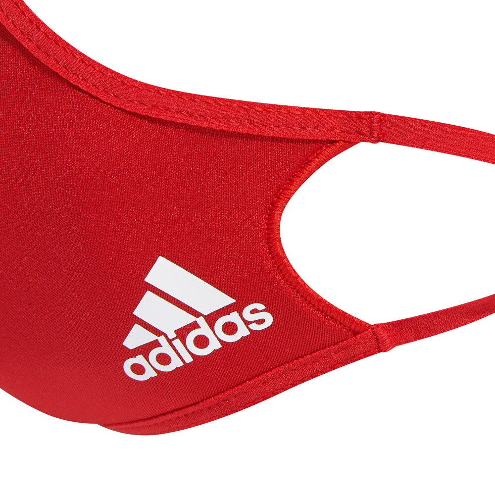 adidas Face Cover M/L Munnbind 3-Pack Rød