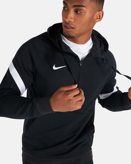 Nike Strike 21 Fleece Half-Zip Hettegenser Sort