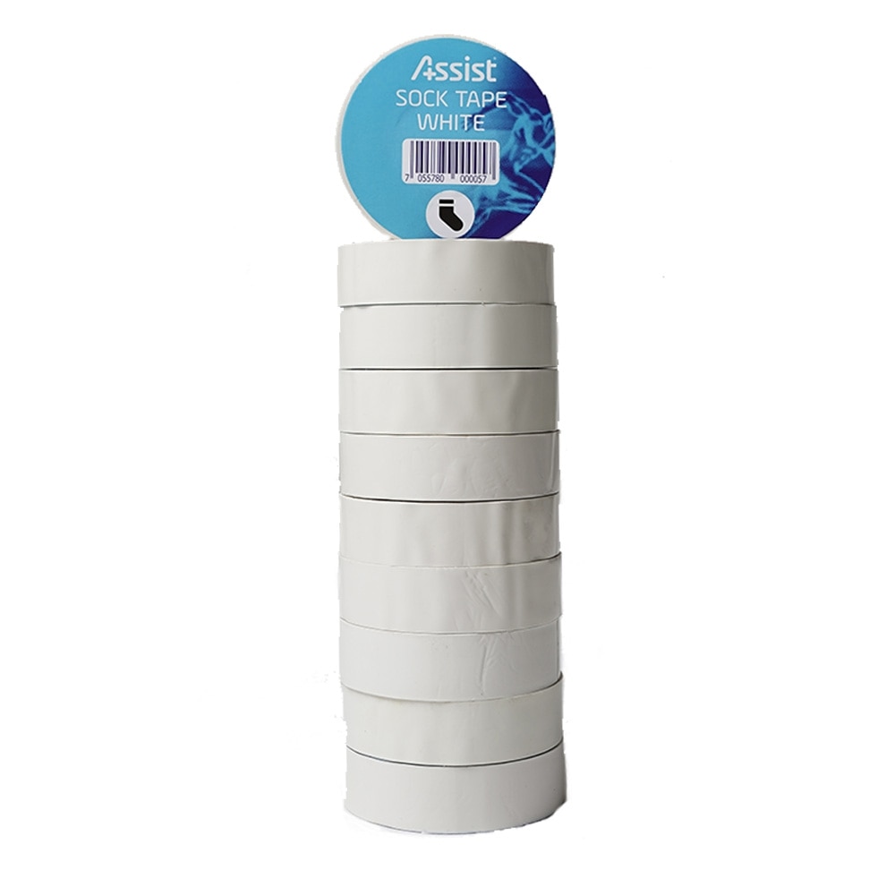 Assist Sport Strømpetape Hvit 10-Pack