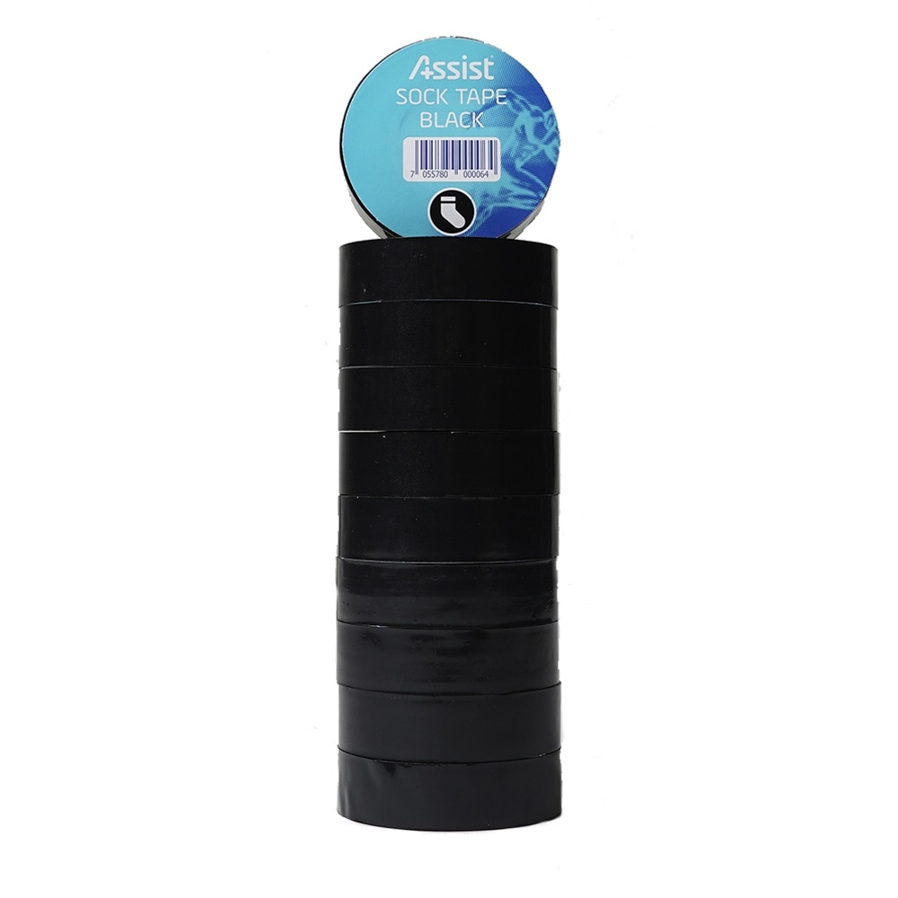 Assist Sport Strømpetape Sort 10-Pack