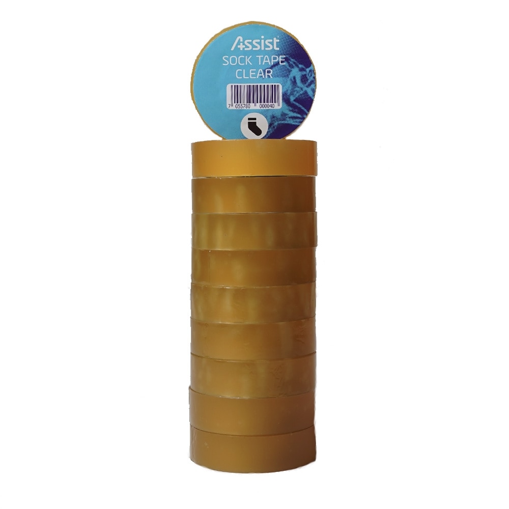 Assist Sport Strømpetape Transparent 10-Pack