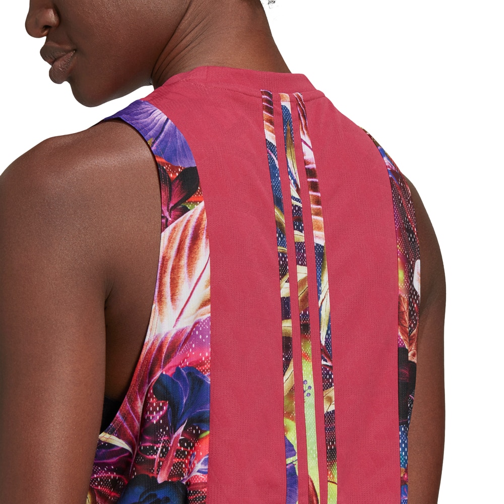 adidas Own the Run Floral Singlet Dame