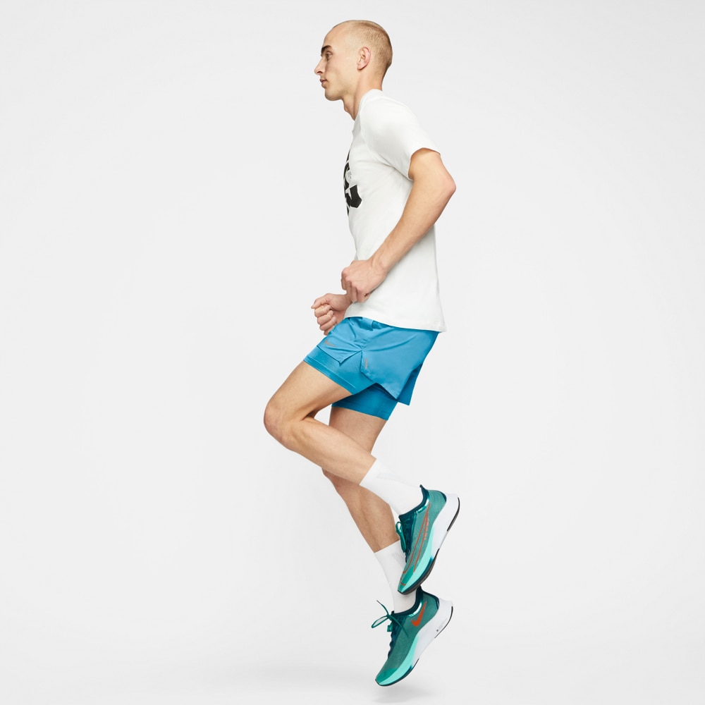 Nike Flex Stride 2-IN-1 Løpeshorts 5' Herre Lyseblå