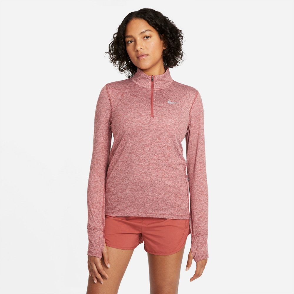 Nike Element Half-Zip Løpetrøye Dame Burgunder