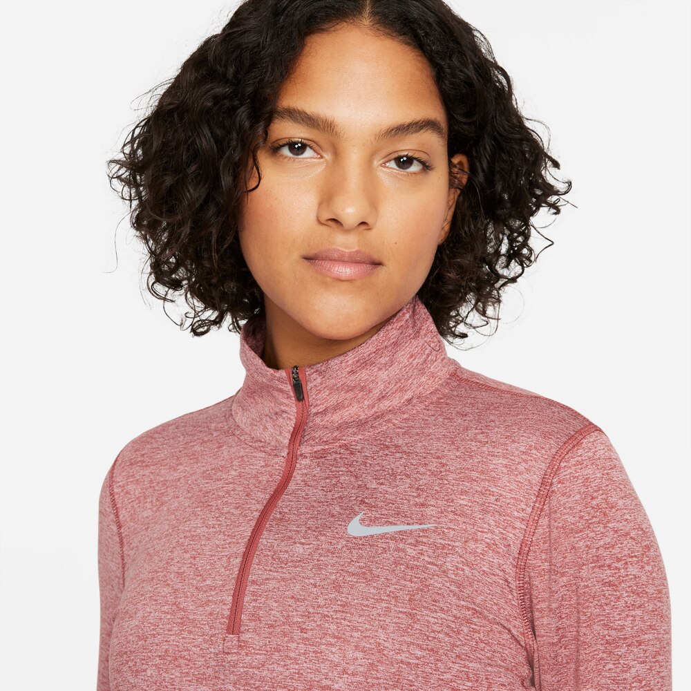 Nike Element Half Zip Lopetroye Dame Burgunder Torshov Torshov Sport