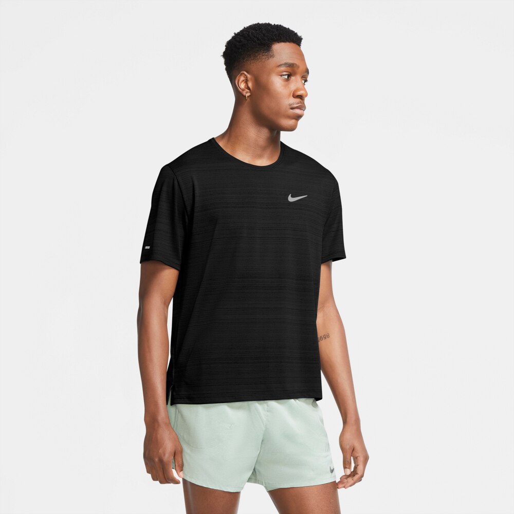 Nike Dry Miler Løpetrøye Herre Sort