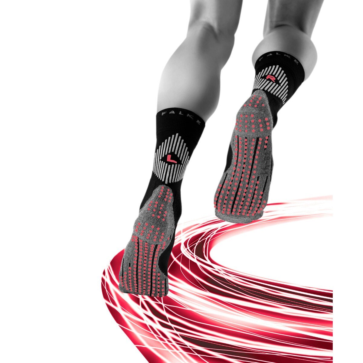 Falke 4 Grip Strømper Hvit