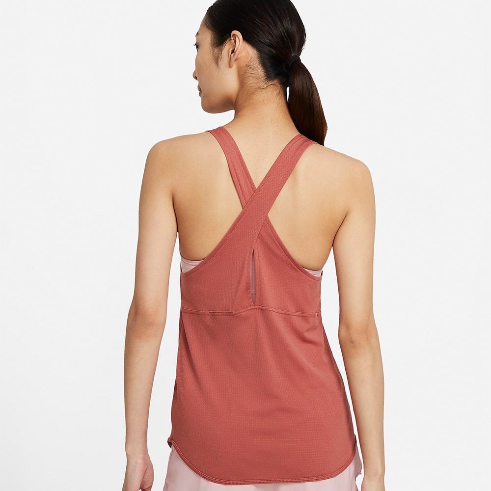 Nike Breathe Cool Tank Singlet Dame Burgunder