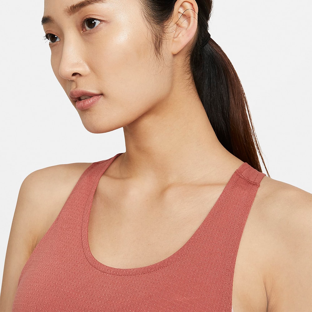 Nike Breathe Cool Tank Singlet Dame Burgunder