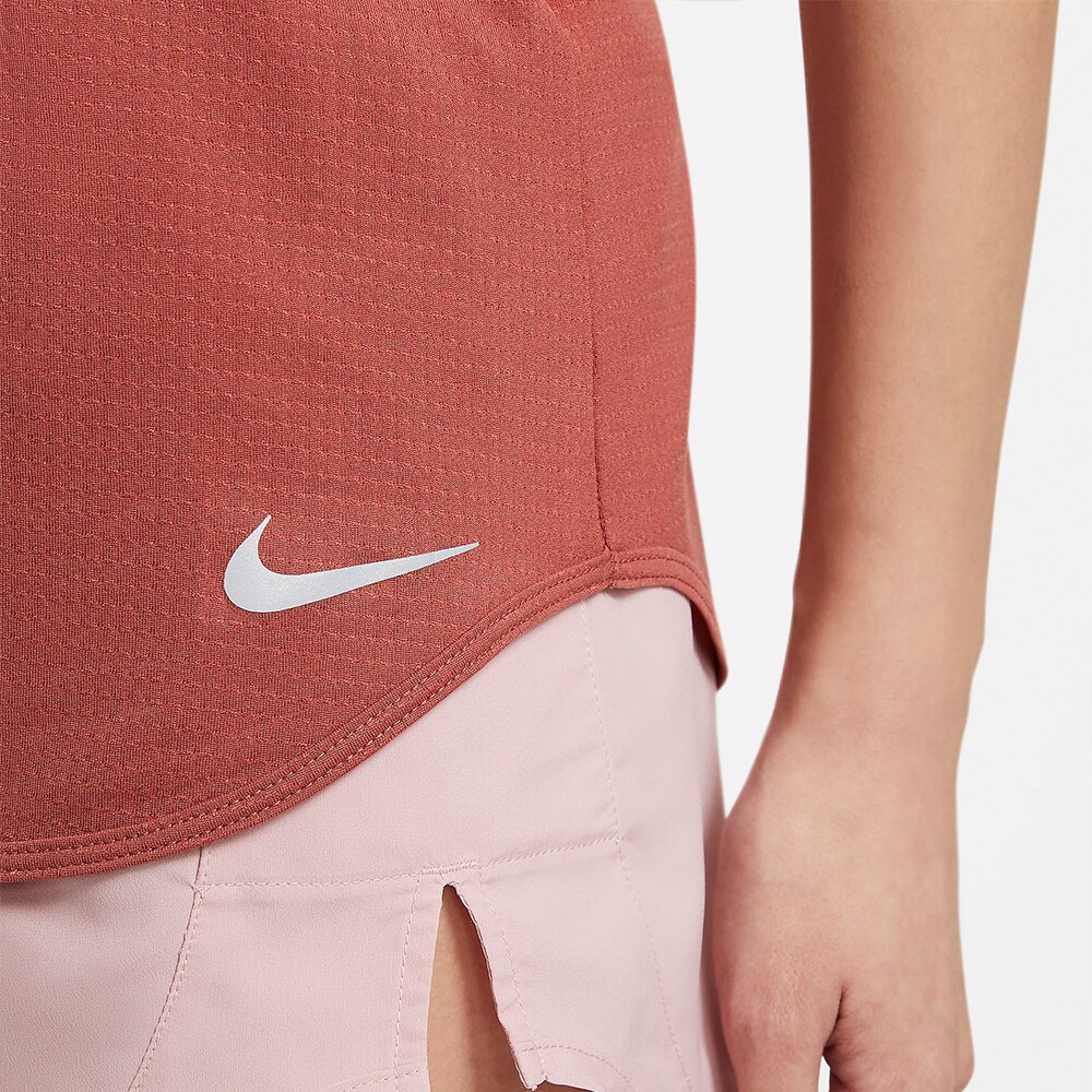 Nike Breathe Cool Tank Singlet Dame Burgunder