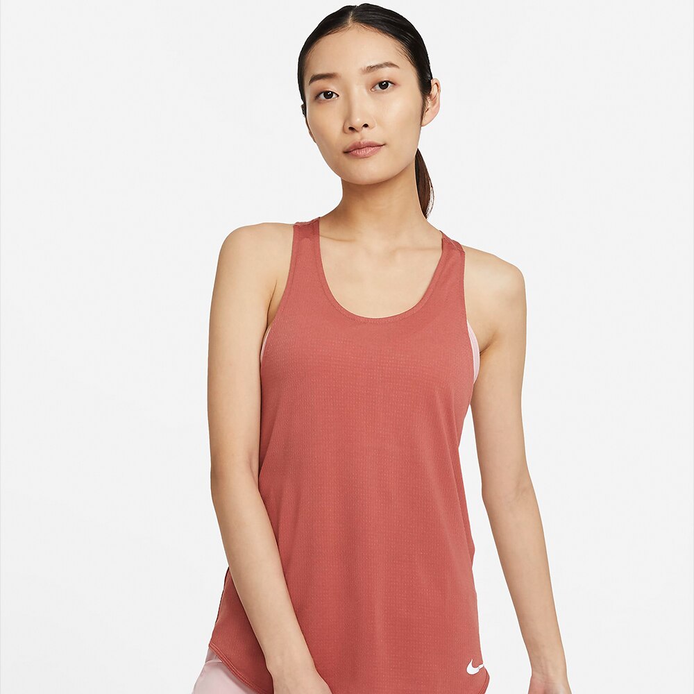 Nike Breathe Cool Tank Singlet Dame Burgunder