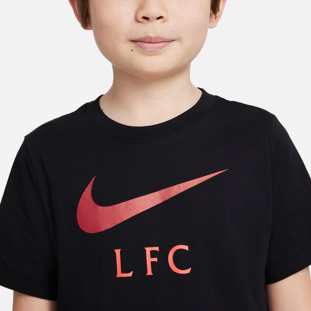Nike Liverpool FC Swoosh Club T-Skjorte Barn Sort