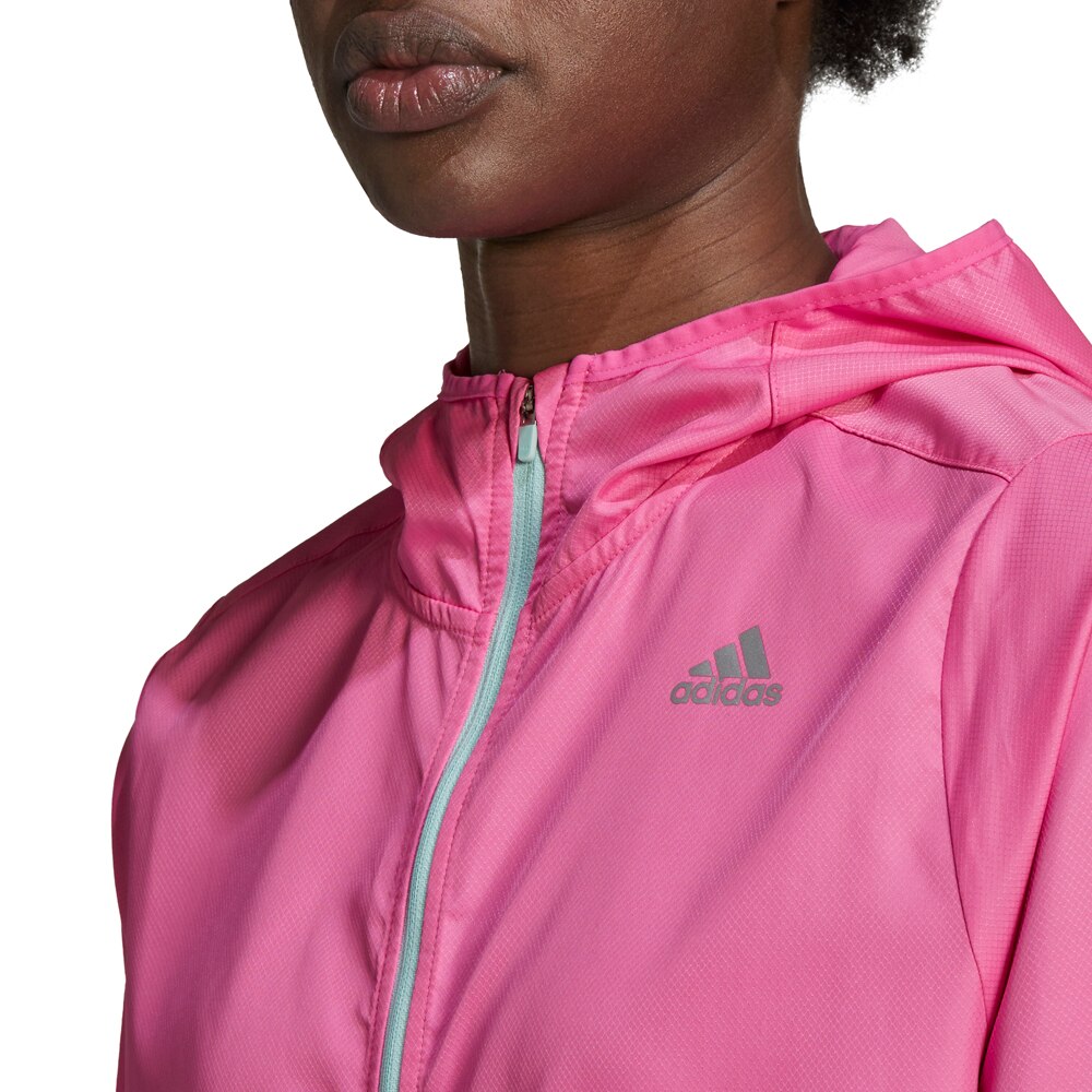 adidas Own The Run Hooded Vindjakke Dame Rosa