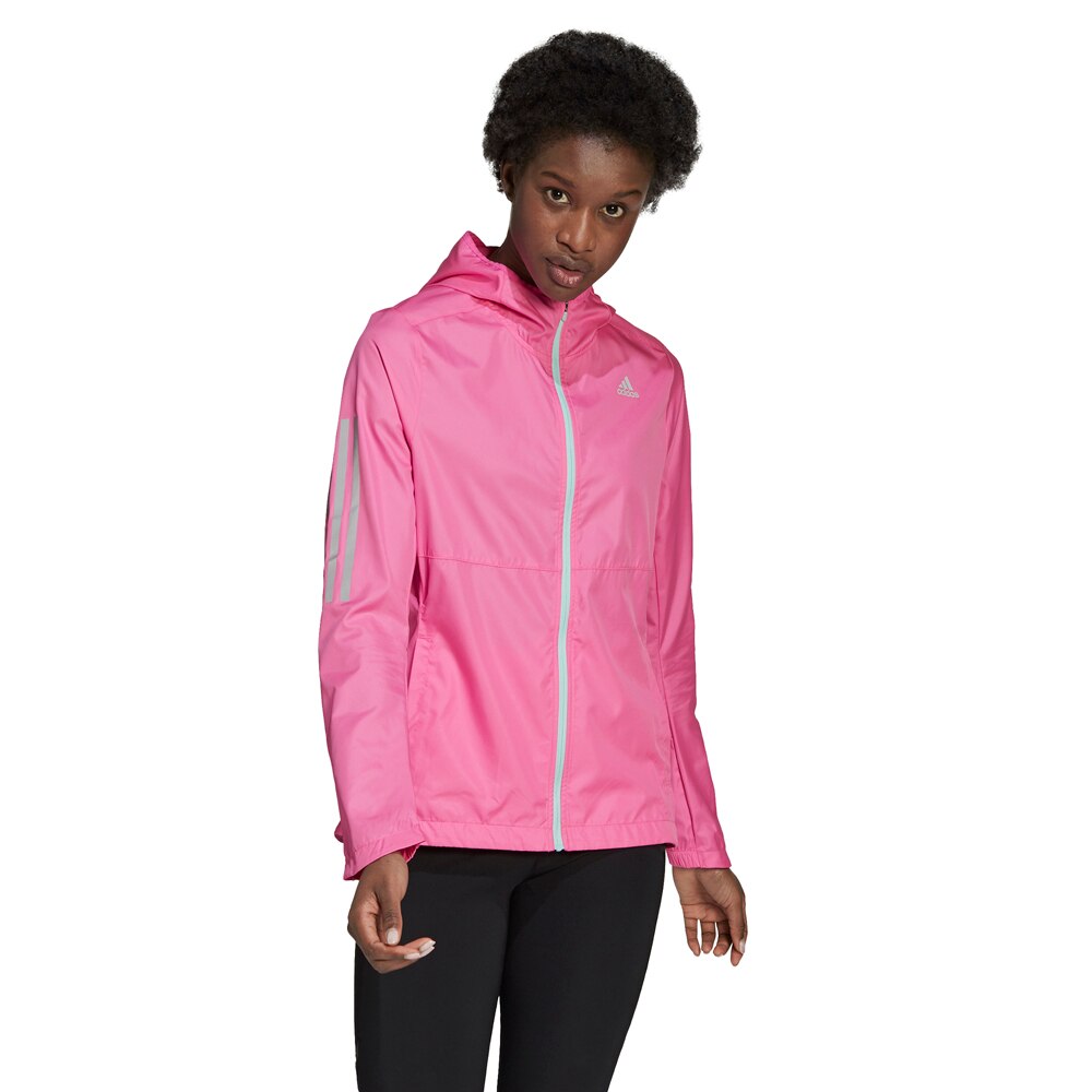 adidas Own The Run Hooded Vindjakke Dame Rosa