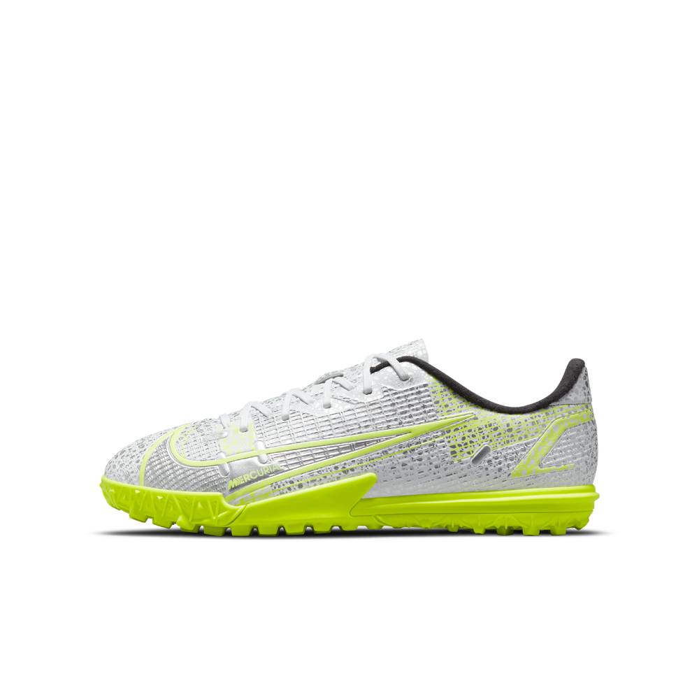 Nike MercurialX Vapor 14 Academy TF Fotballsko Barn Silver Safari