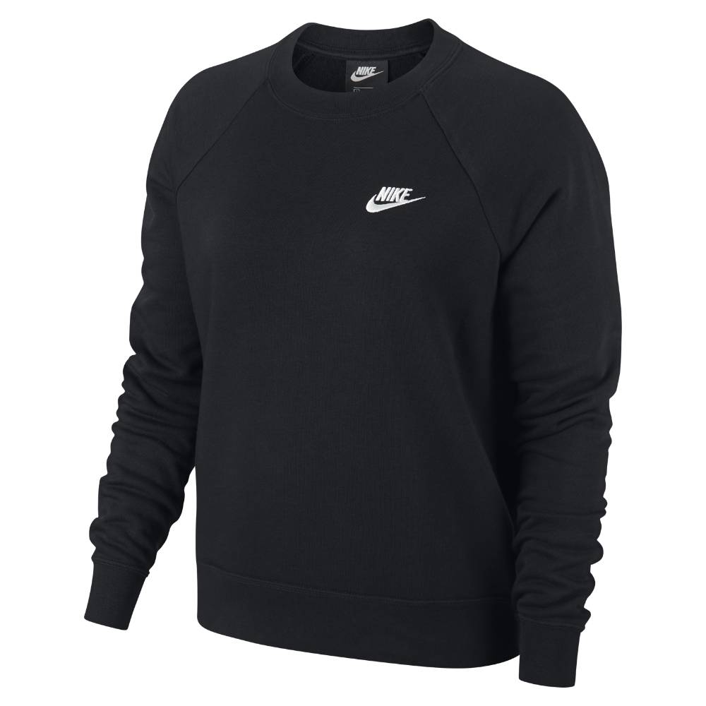 Nike NSW Essential Fleece Crew Genser Dame Sort