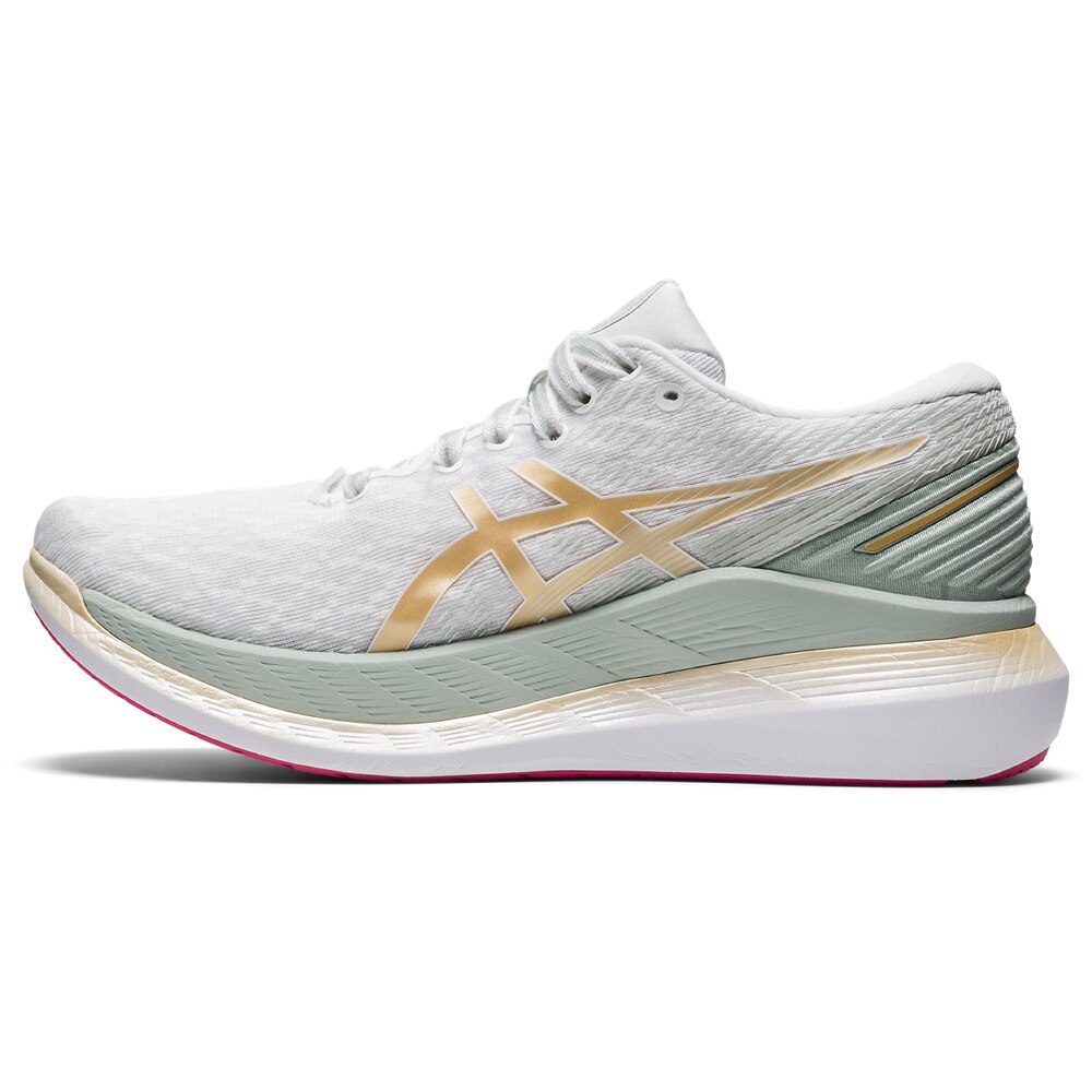 Asics GlideRide 2 Joggesko Dame Hvit/Gull