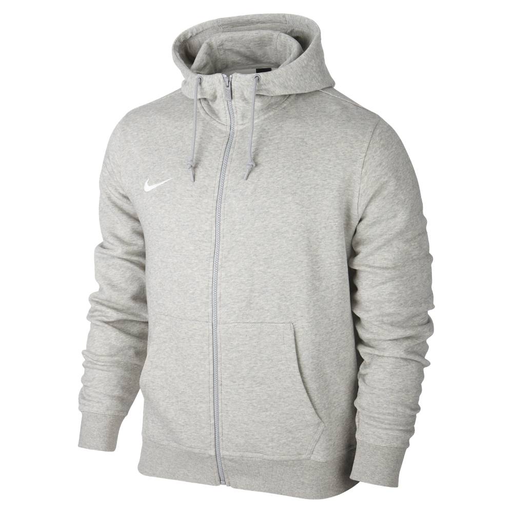 Nike Team Club FullZip Hoody Hettegenser Grå