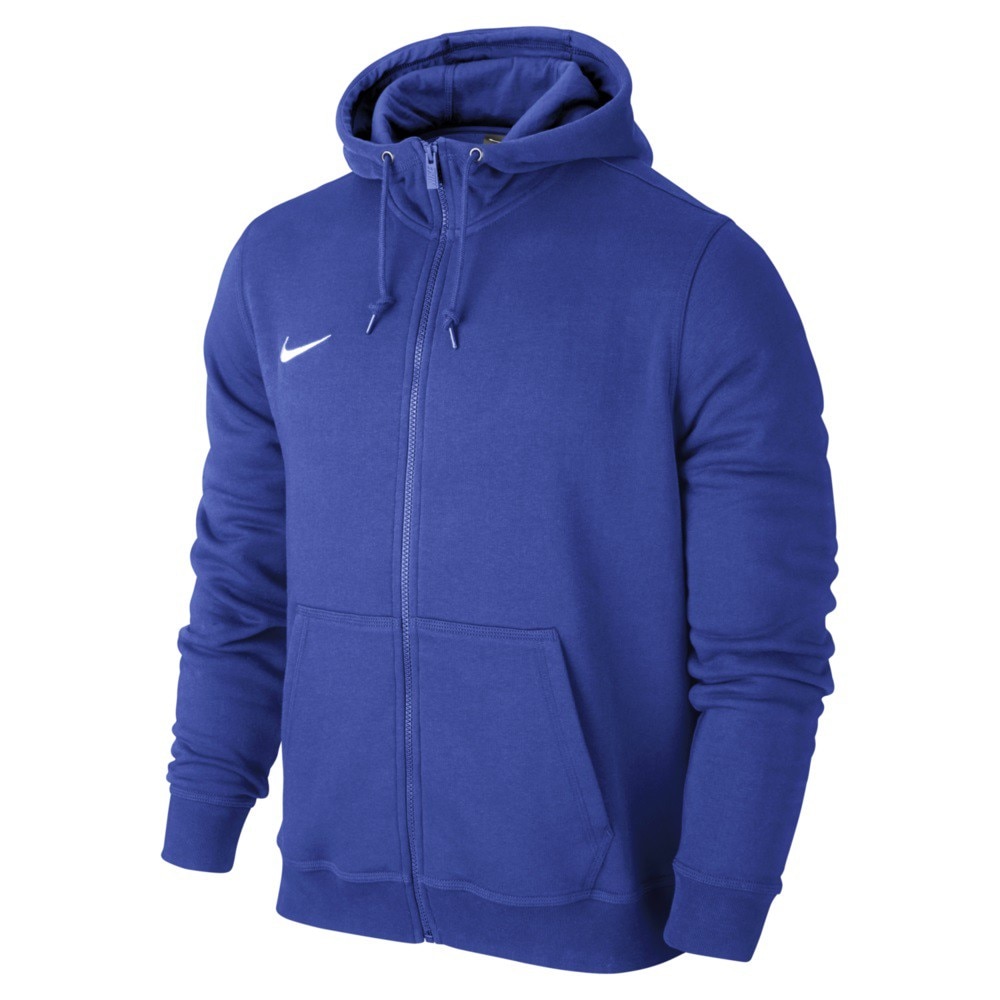 Nike Team Club FullZip Hoody Hettegenser Blå