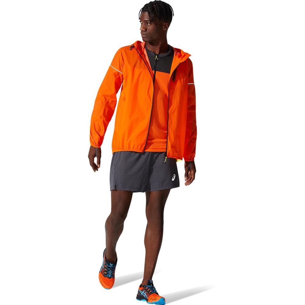 Asics Fujitrail Løpejakke Herre Oransje