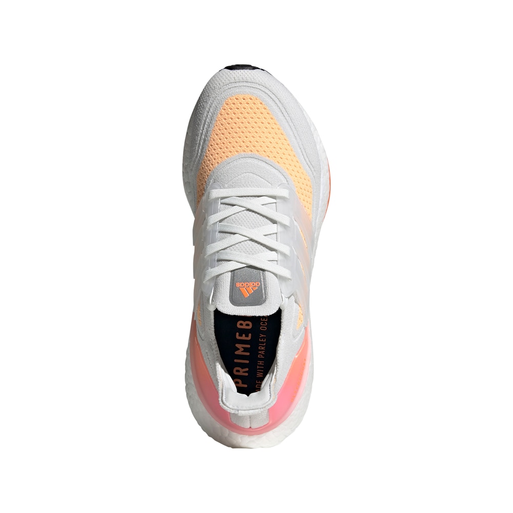 Adidas UltraBoost 21 Joggesko Dame Hvit/Rosa/Oransje