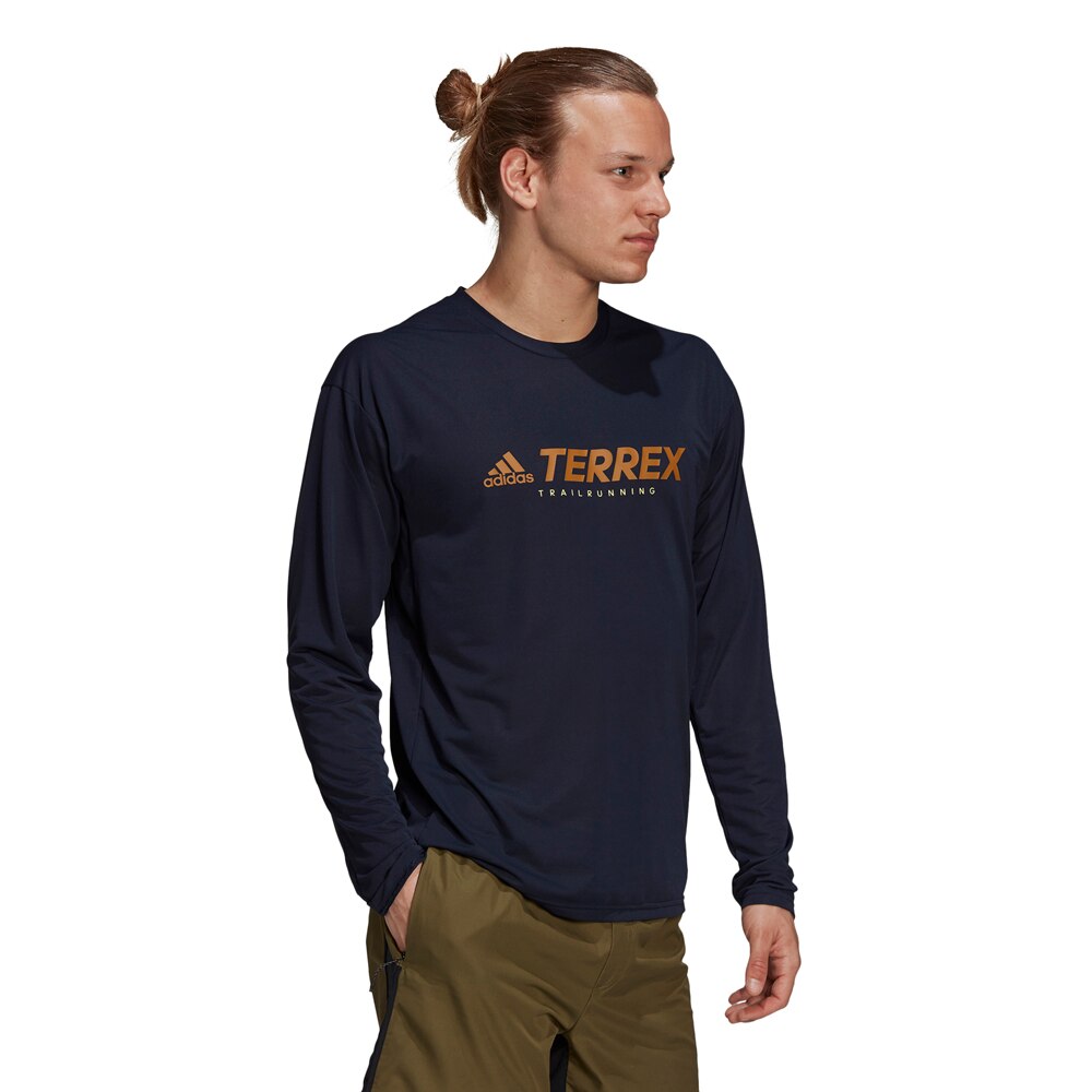 Adidas Terrex Trail Langermet Trøye Herre Marine