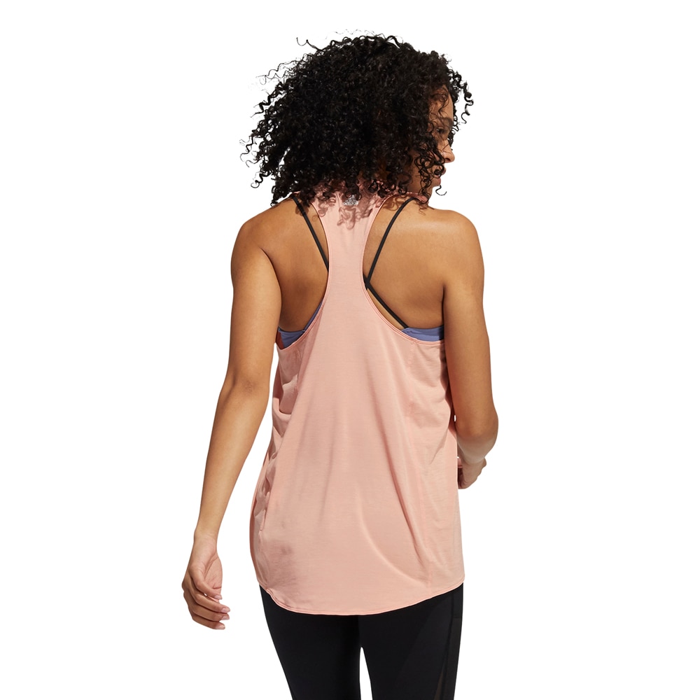 Adidas 3Bar Logo Tank Singlet Dame Rosa