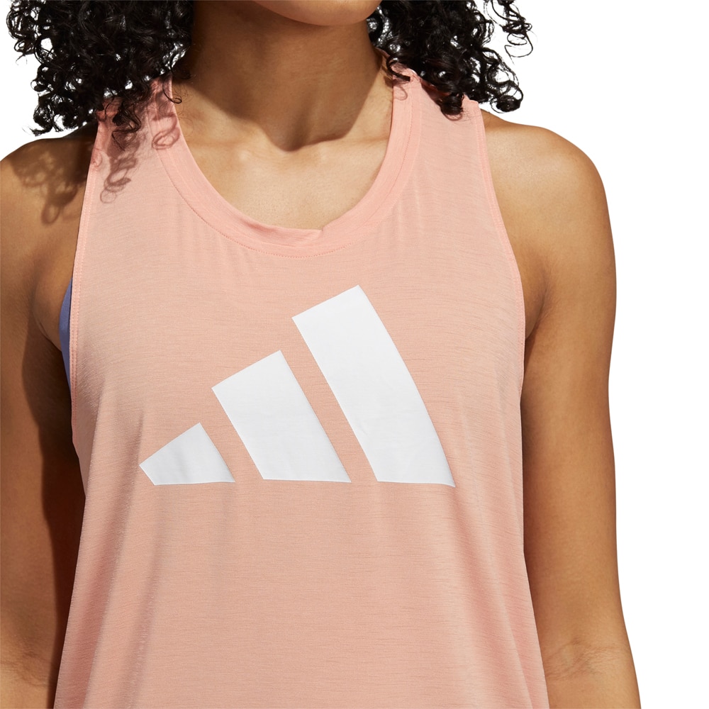 Adidas 3Bar Logo Tank Singlet Dame Rosa