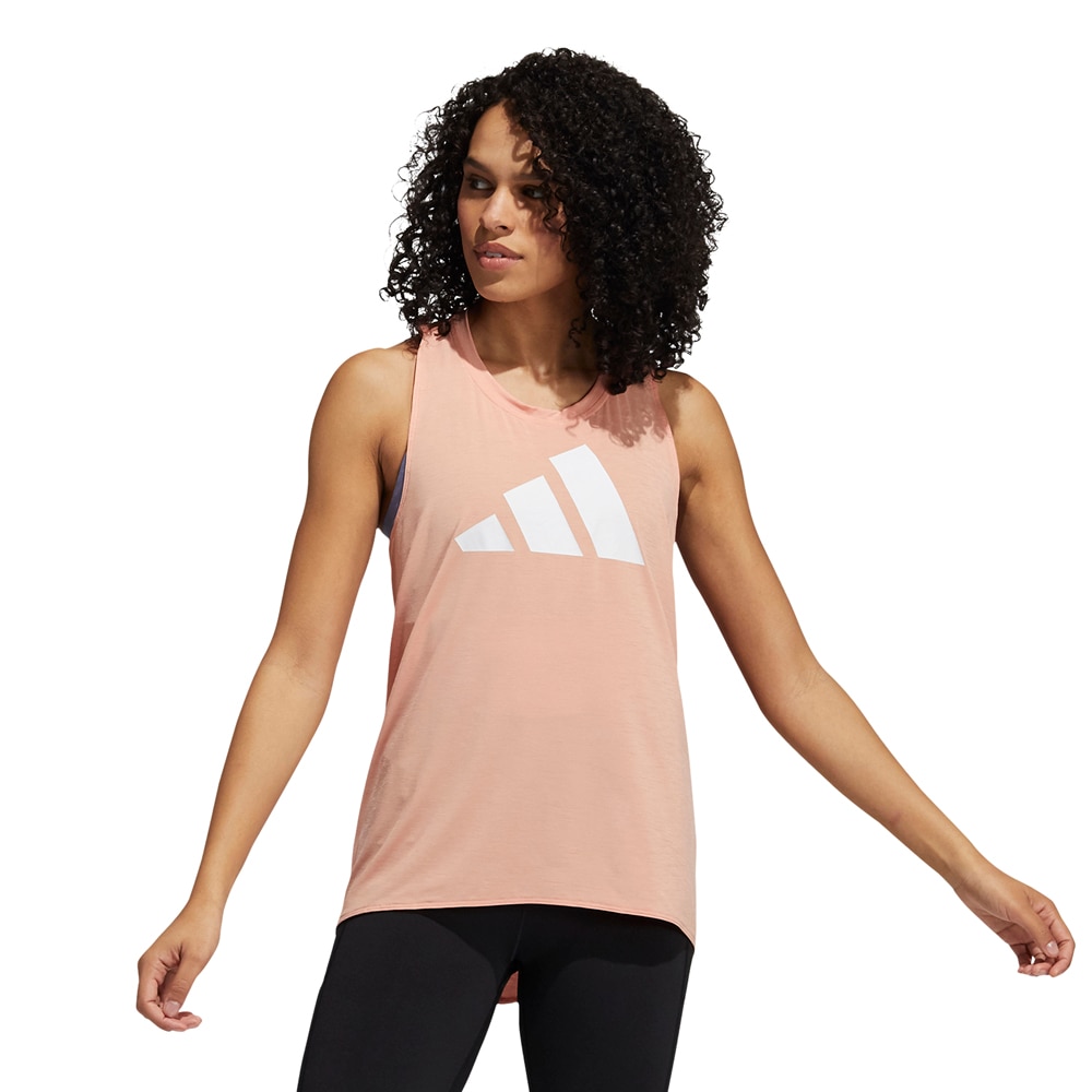 Adidas 3Bar Logo Tank Singlet Dame Rosa