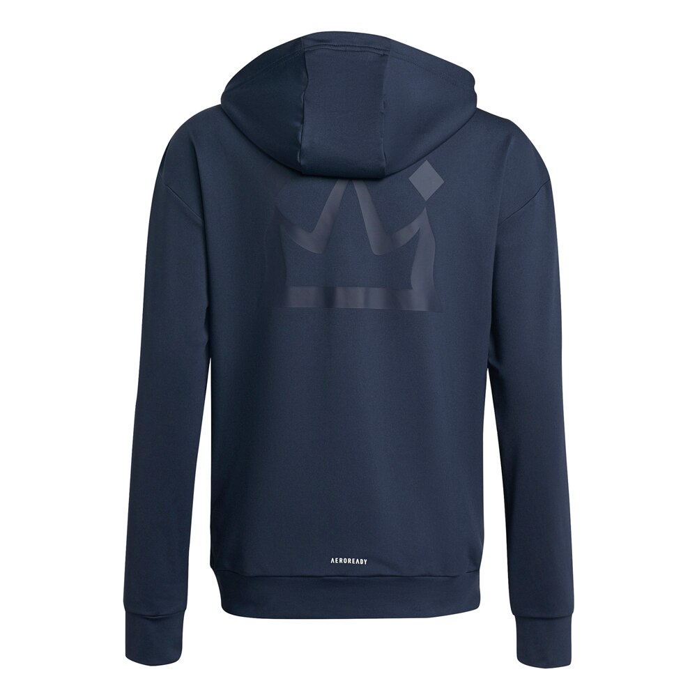 Adidas Salah Fullzip Hoodie Hettegenser Barn Marine