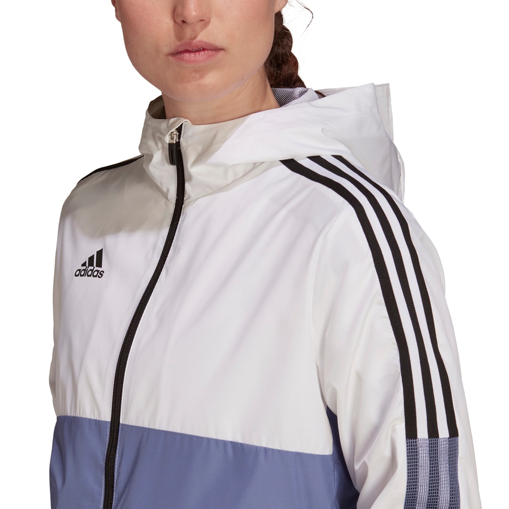 Adidas House of Tiro Windbreaker Jakke Dame Hvit/Blå