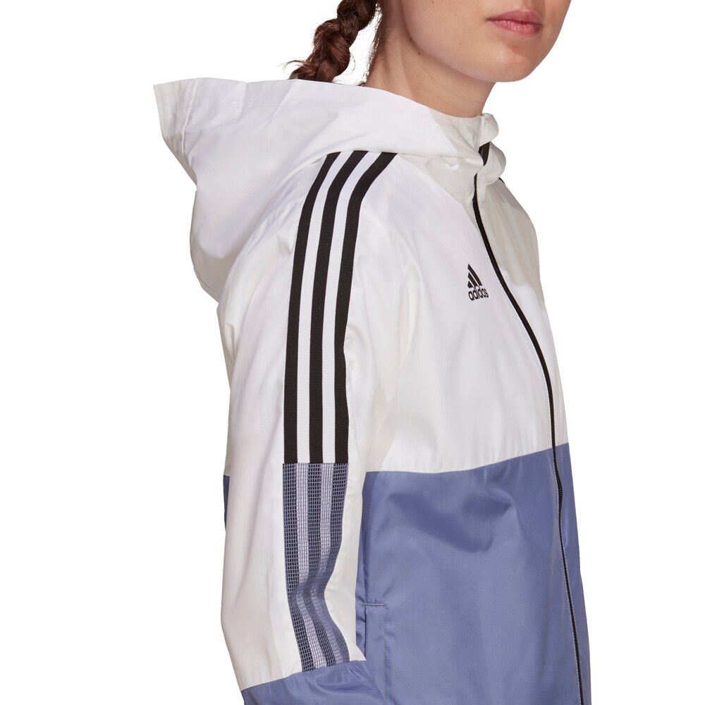 Adidas House of Tiro Windbreaker Jakke Dame Hvit/Blå