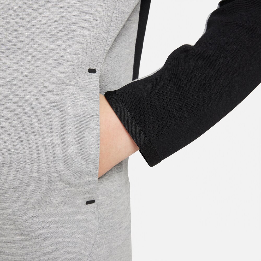 Nike Tech Fleece Hettegenser Barn Grå/Sort