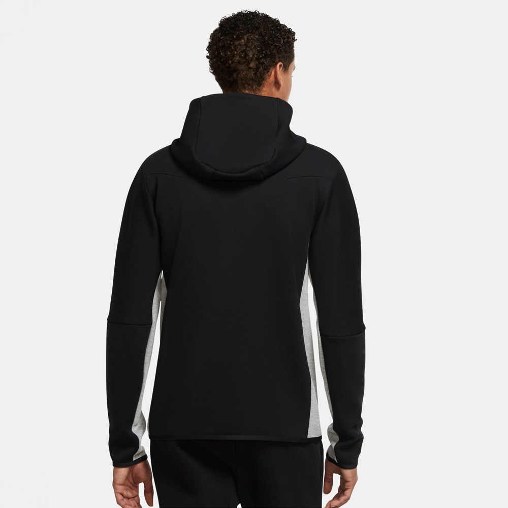 Nike Tech Fleece FullZip Hettegenser Grå/Sort